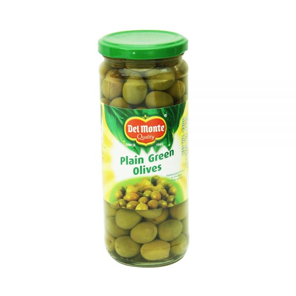 Delmonte Green Olives Plain 450 GM