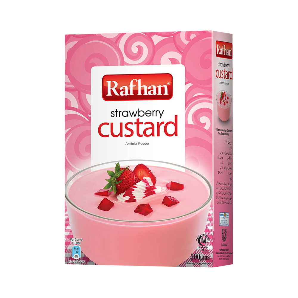 Rafhan Custard Strawberry 120 GM
